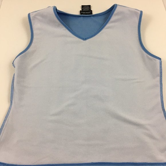 Vintage 90s St Johns Bay Athletic Top Vest Lined - Picture 4 of 8